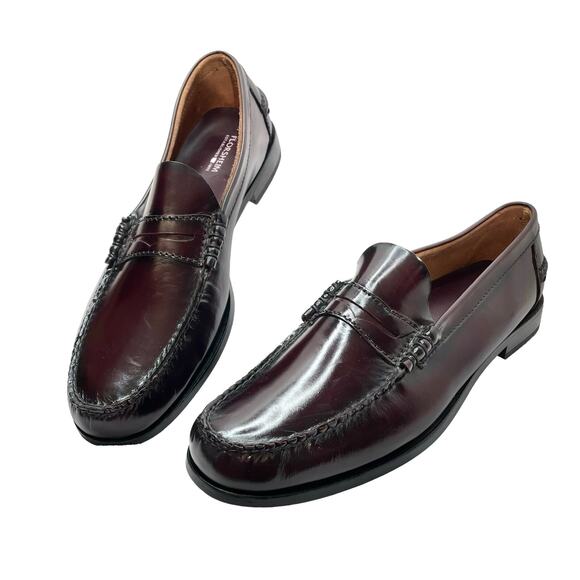 ✨Florsheim NEW* Berkley Mens Penny Loafers Burgundy (12B)✨ - Picture 1 of 9